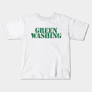 Typography Greenwashing Kids T-Shirt